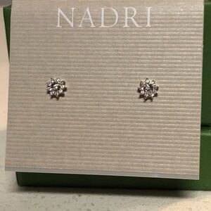 Nadri Mini Flower Stud Earrings